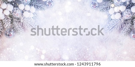 Holiday background with christmas tree