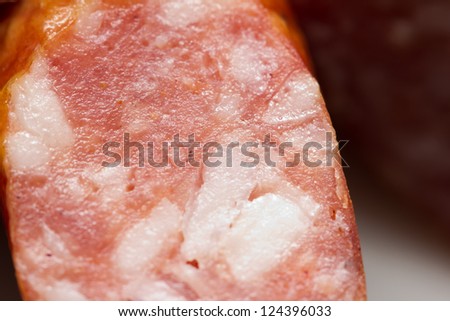 sausage. macro