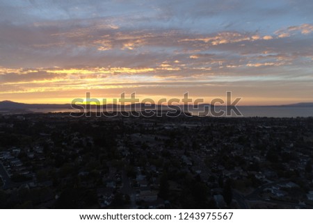 Sunset over El Sobrante