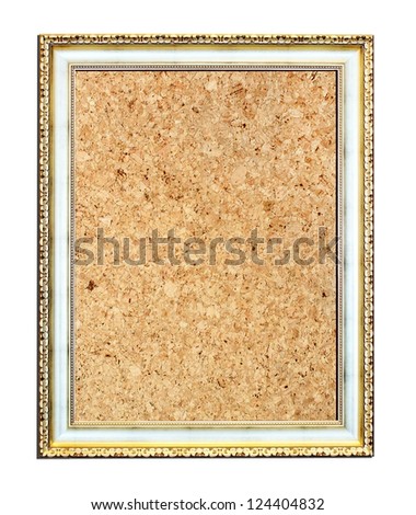 The old photo frame isolated on white