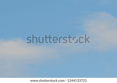 bright blue sky with small white clouds, background for desktop