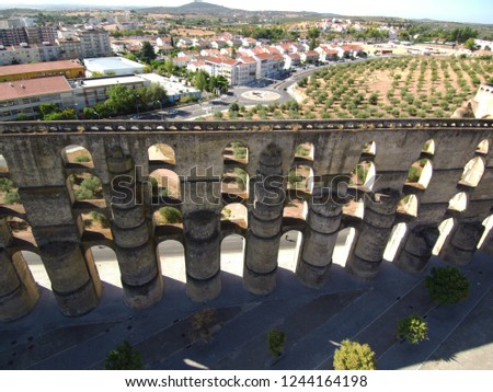 Elvas. Historical city of Portugal in Alentejo. Drone Photo