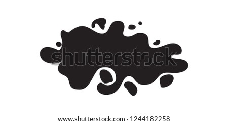 Hand drawn vector illustration with brush strokes with rough edges