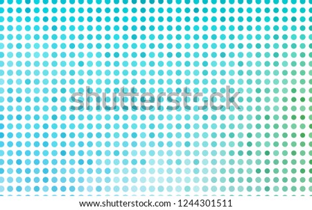 Light Blue, Green vector layout with circle shapes. Blurred decorative design in abstract style with bubbles. Pattern of water, rain drops.