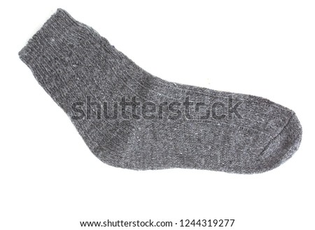 man wool socks isolate