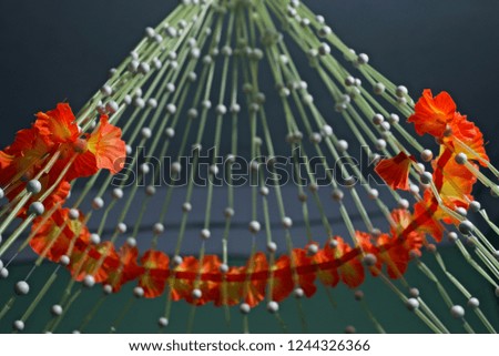 Paper made flowers of a decoration unique photo