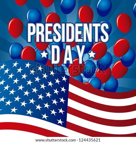 presidents day background, united states. vector illustration