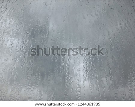 background with rain drops on window