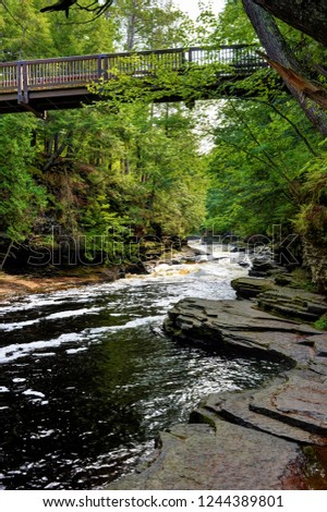Presque Isle River Porcupine Mountains Wilderness State Park Gogebic County Michigan