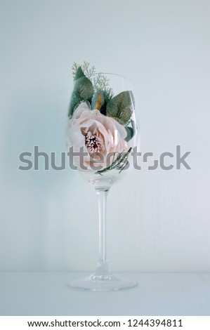 Flower in the glass