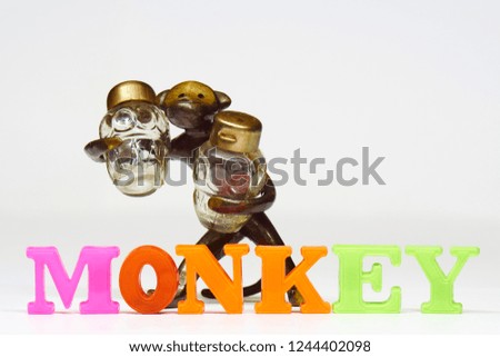   Cutlery stand for salt and pepper in the form of a monkey. Made of metal and glass. Made in USSR.  Education project.                         