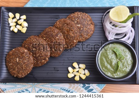 Delicious indain kebabs food photography concept