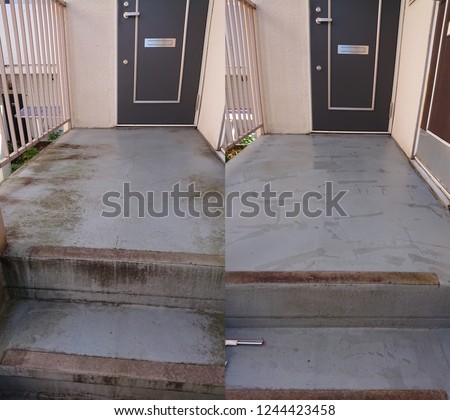 Before after House cleaning Royalty-Free Stock Photo #1244423458
