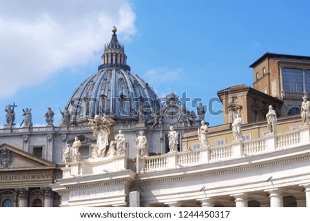 Saint  Peter's Cathedral in the Vatican, the theme of buildings and attractions
