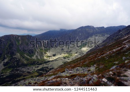 High Tatras, mountains, scenery from Solisko