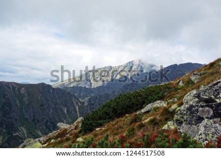 Mountain scenery of High Tatras
