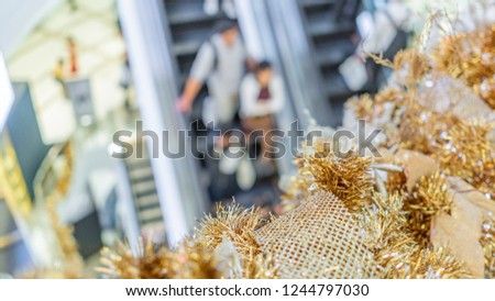 Christmas decoration on shopping mall