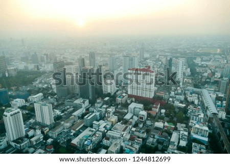 aerial view of city, digital photo picture as a background