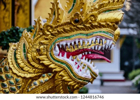 golden dragon in temple, digital photo picture as a background