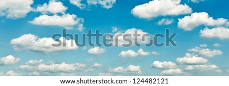 abstract clouds in the blue sky