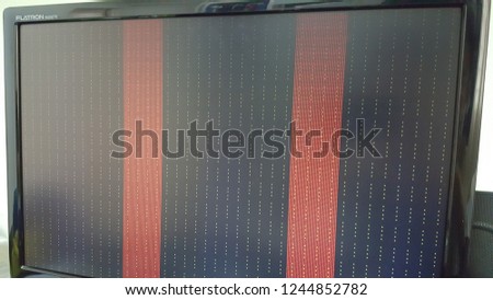 Broken monitor screen