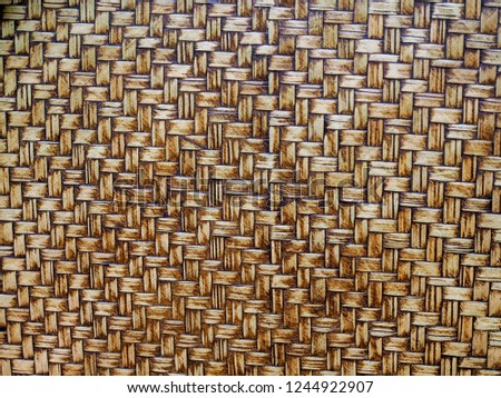 texture of brown wooden woven pattern background