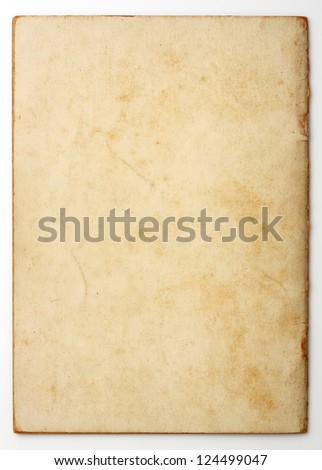 Old and weathered note paper