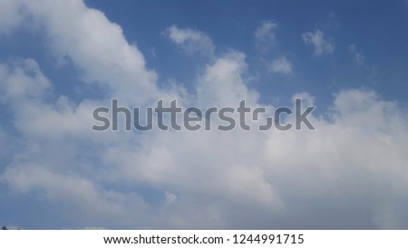 Bright and fresh blue sky background.