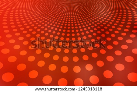 Light Red vector texture with disks. Illustration with set of shining colorful abstract circles. New design for ad, poster, banner of your website.