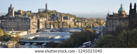 Edinburgh Cityscape from castle