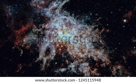 Glowing spiral galaxy. Darkness light. Elements of this Image furnished by NASA.