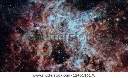 Background of the universe. Star cluster and nebula - A cloud in space. Abstract astronomical galaxy. Elements of this image furnished by NASA.