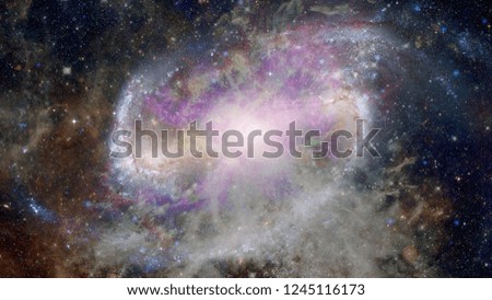 Deep outer space background with stars and nebula. Elements of this image furnished by NASA.