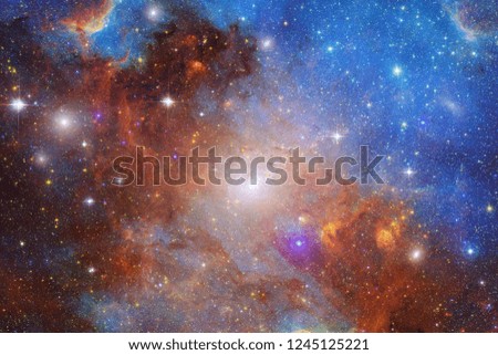 Awesome of deep space. Billions of galaxies in the universe. Elements of this image furnished by NASA