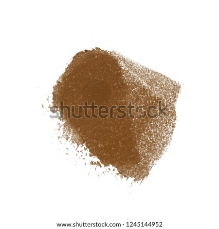 Dry Spackling Paste on a Hole isolated on a white background.