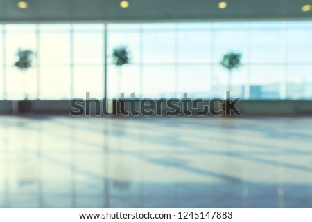 abstract blur shot in airport for background