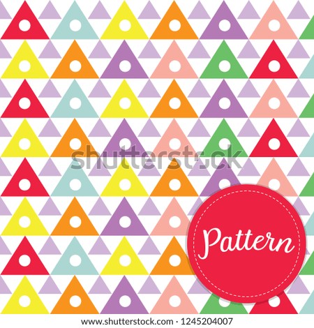 cute colorfull geometric pattern