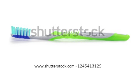 toothbrush isolated on white, with clipping path