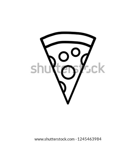 Modern Pizza Icon. Pizza Vector.