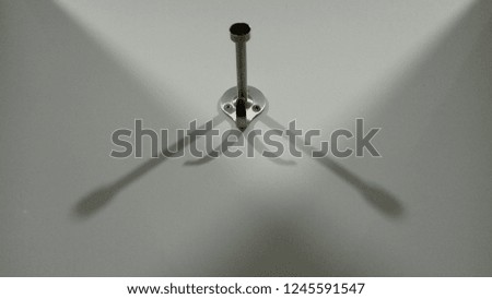 hanger on the toilet