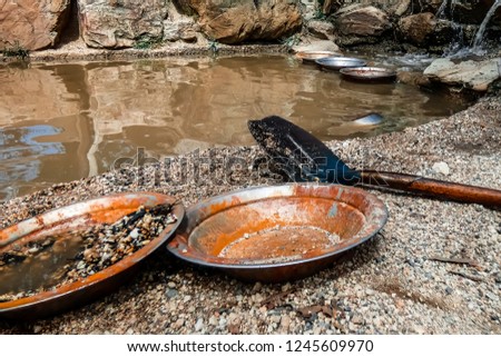 Panning for Gold in Australia Royalty-Free Stock Photo #1245609970