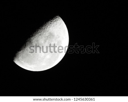 beautiful crescent moon