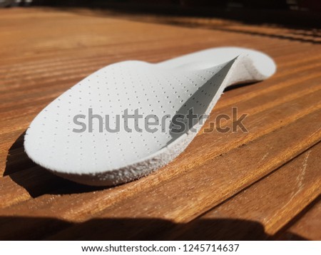 Medical insole made from foam material