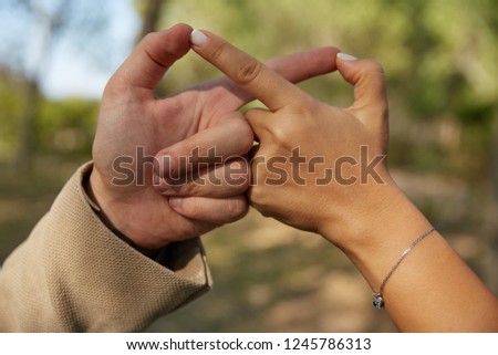Love forever sign with fingers