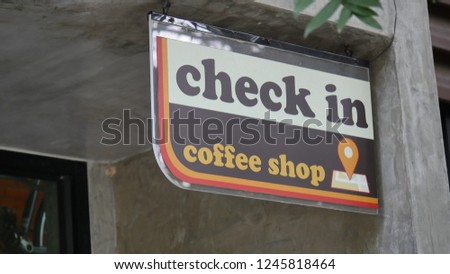 label for coffee shop