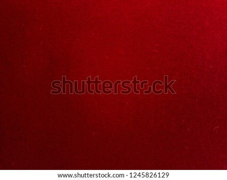Red colour velvet material background 
