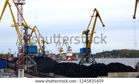 Vyborg port, Russia Royalty-Free Stock Photo #1245835609