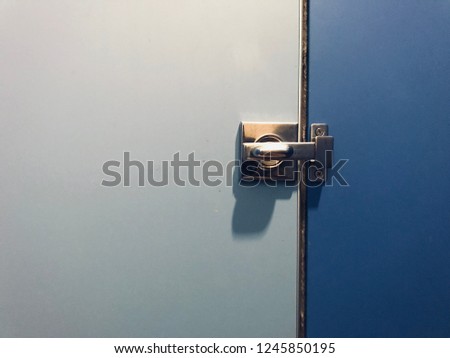Locker iron door on wall 
