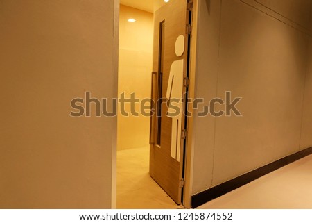 Female toilet door