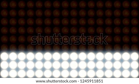 Electric lamps, color abstraction, loop. Modern virtual led animation background
